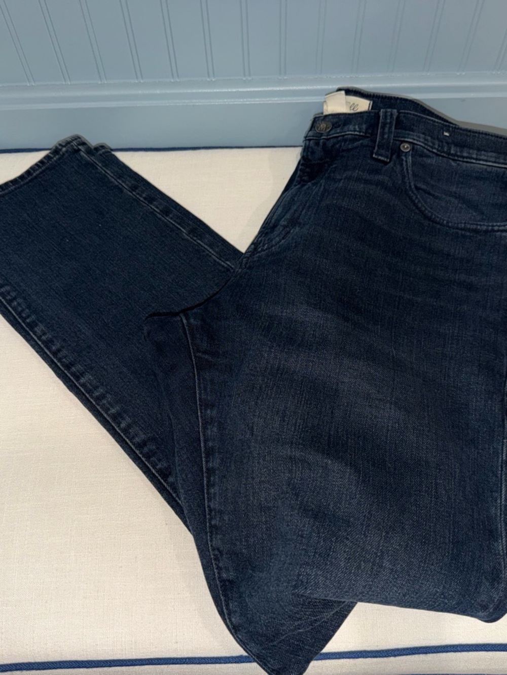 Madewell Men's Slim Straight Dark Indigo Jeans